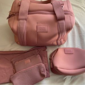 Dagne Dover Medium Landon Carryall Duffle and Hunter Toiletry Bag in Wildflower